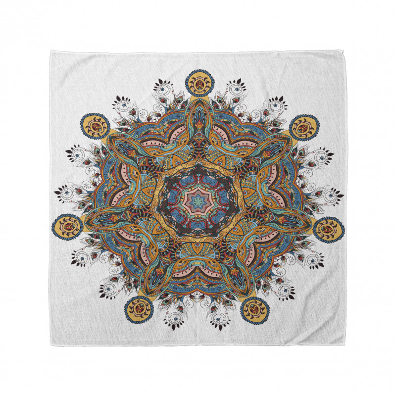 Mandala Bandana Doğu Kültür Çiçek Desenli