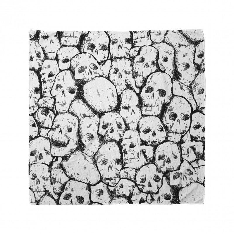 Grungy Skulls Halloween Bandana