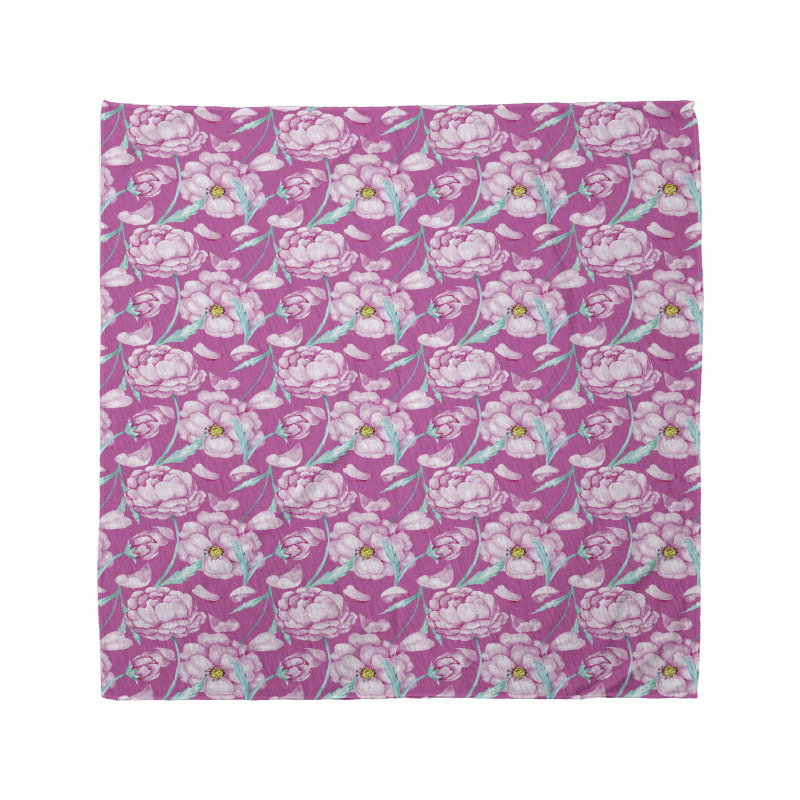 Peony Romantic Flower Bandana