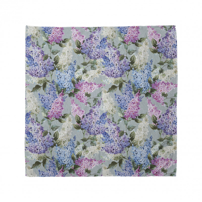 Floral Garden and Leaf Bandana