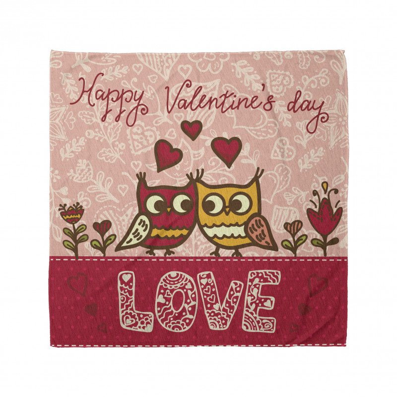 Owls Love Heart Bandana