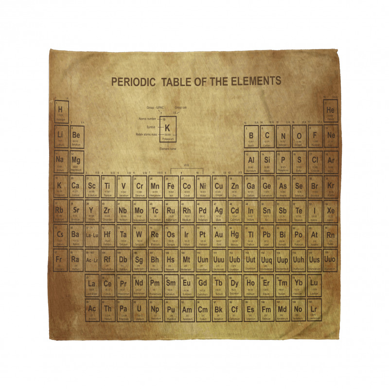 Vintage Chemistry Table Bandana