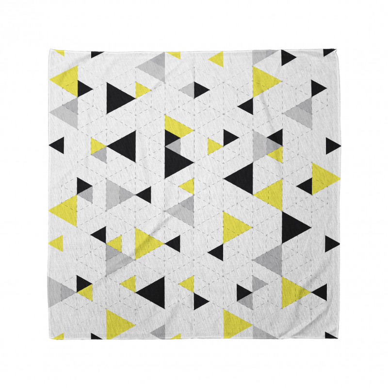 Geometrik Bandana Çağdaş Sade Üçgen Desenli