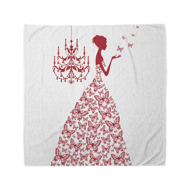 Monochrome Butterfly Princess Bandana