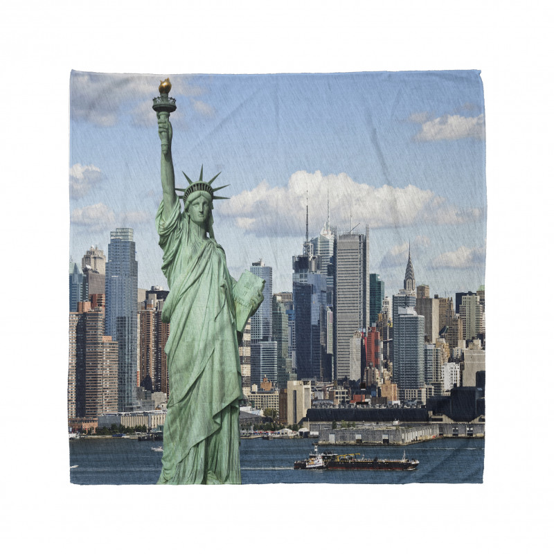 New York Bandana Amerikada İnşa Edilmiş Özgürlük Heykeli