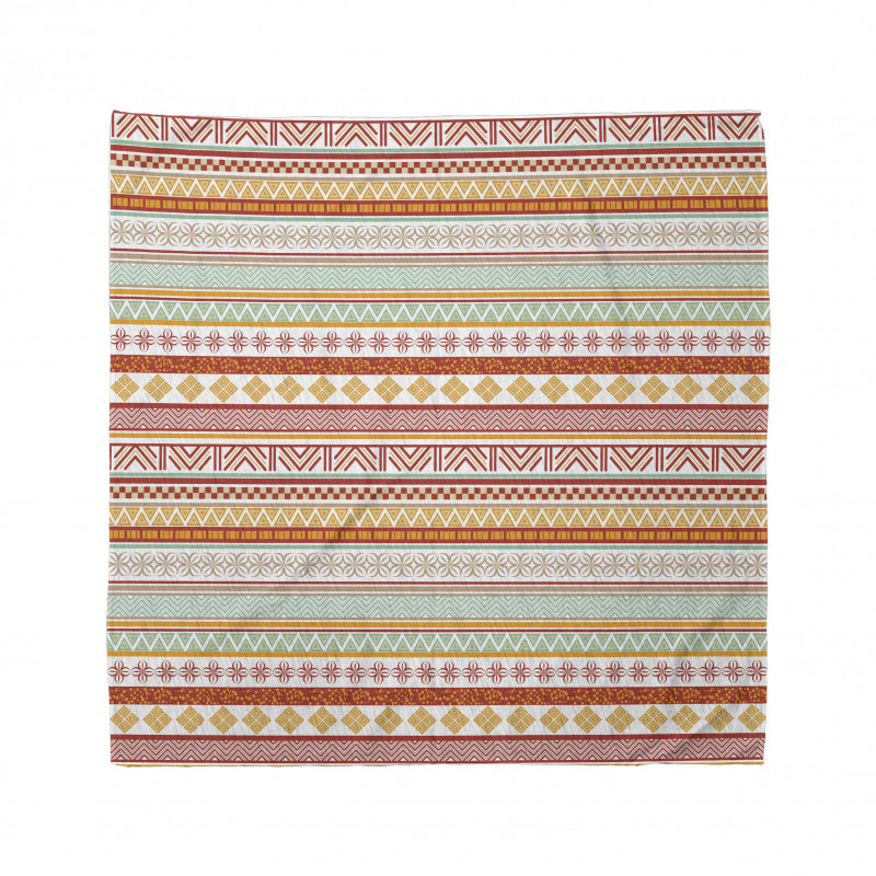 Etnik Bandana Turuncu Kilim Motifli