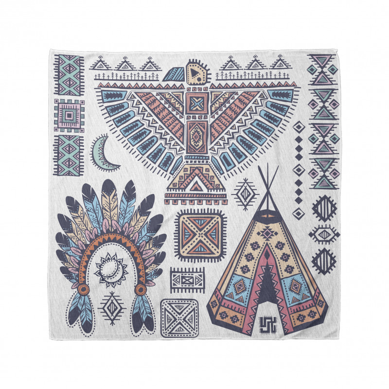 Etnik Bandana Tribal Kabile Kızılderili Desenli