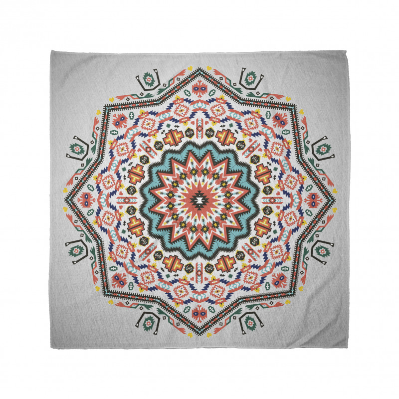 Boho Bandana Etnik Çiçek Motifli