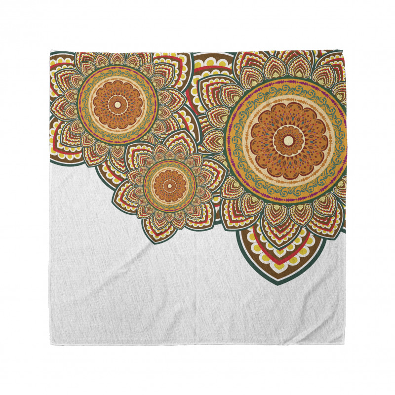 Etnik Bandana Rengarenk Üç Mandala