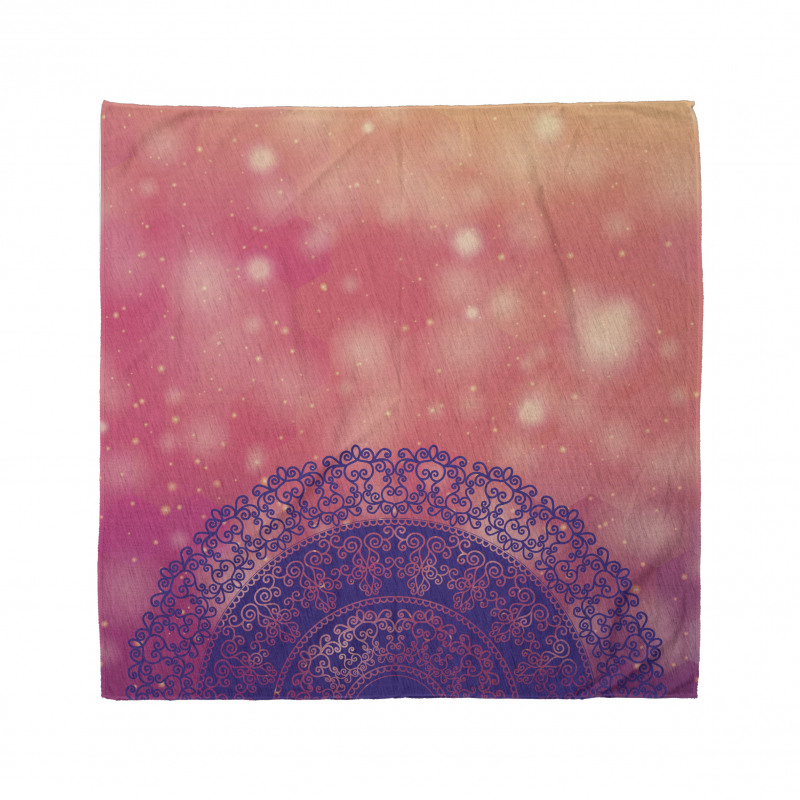 Mandala Bandana Mandala Üstünde Işıklar