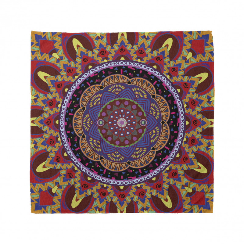 Mandala Bandana İç İçe Renkli Mandala