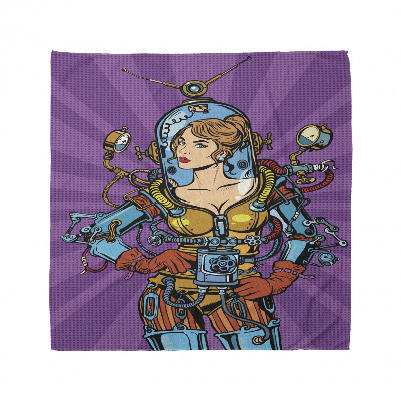 Futuristic Sci-Fi Woman Bandana