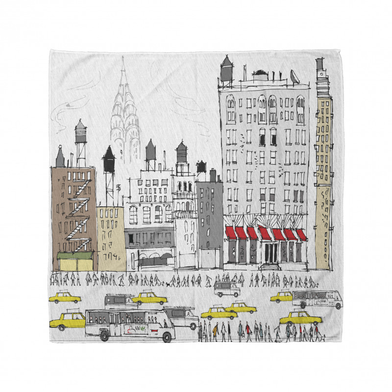 Busy City Traffic Jam Bandana