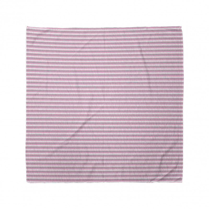 Modern Bandana Pembe Beyaz Gri Çizgili