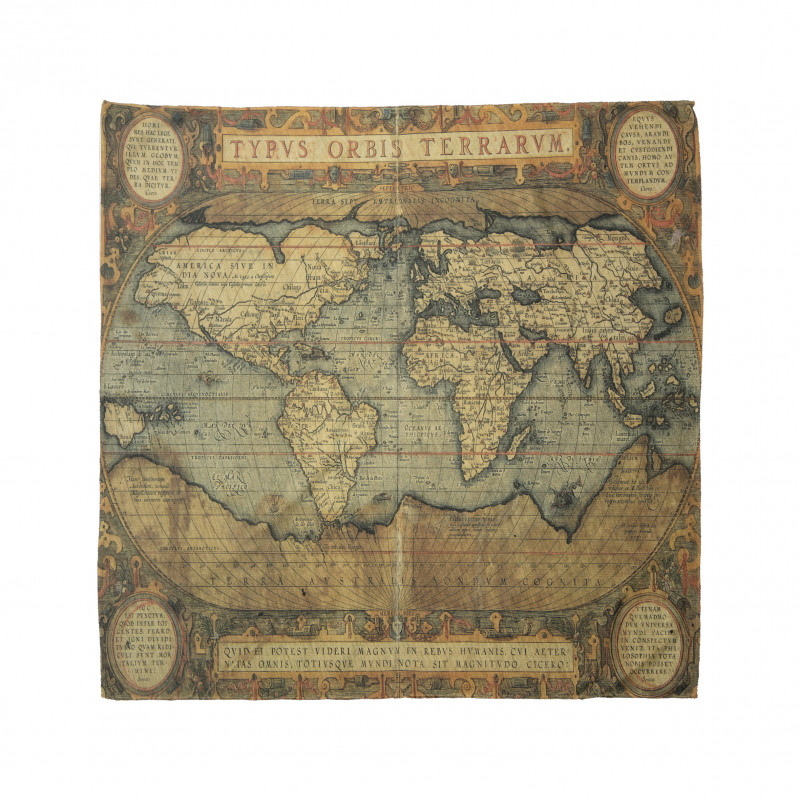 Vintage Atlas Old Chart Bandana