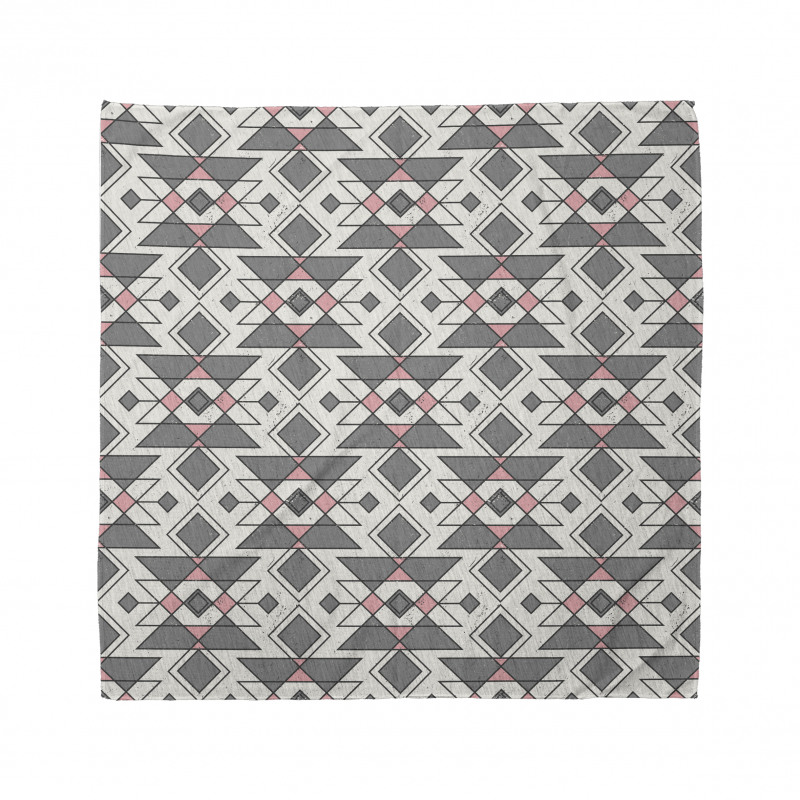 Soyut Bandana Geometrik Kilim Desenli