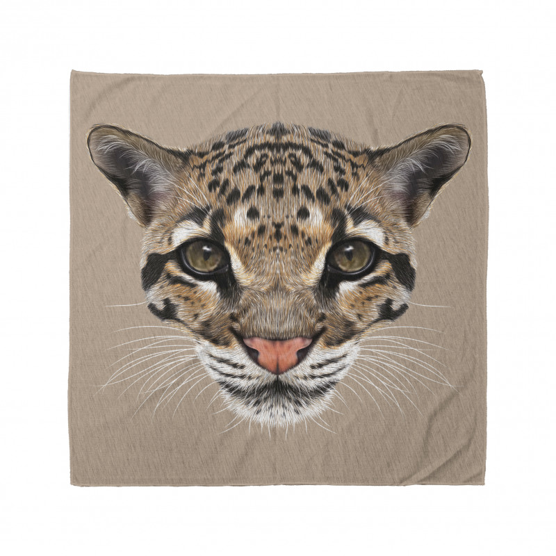 Hayvan Deseni Bandana Yavru Jaguar Portresi