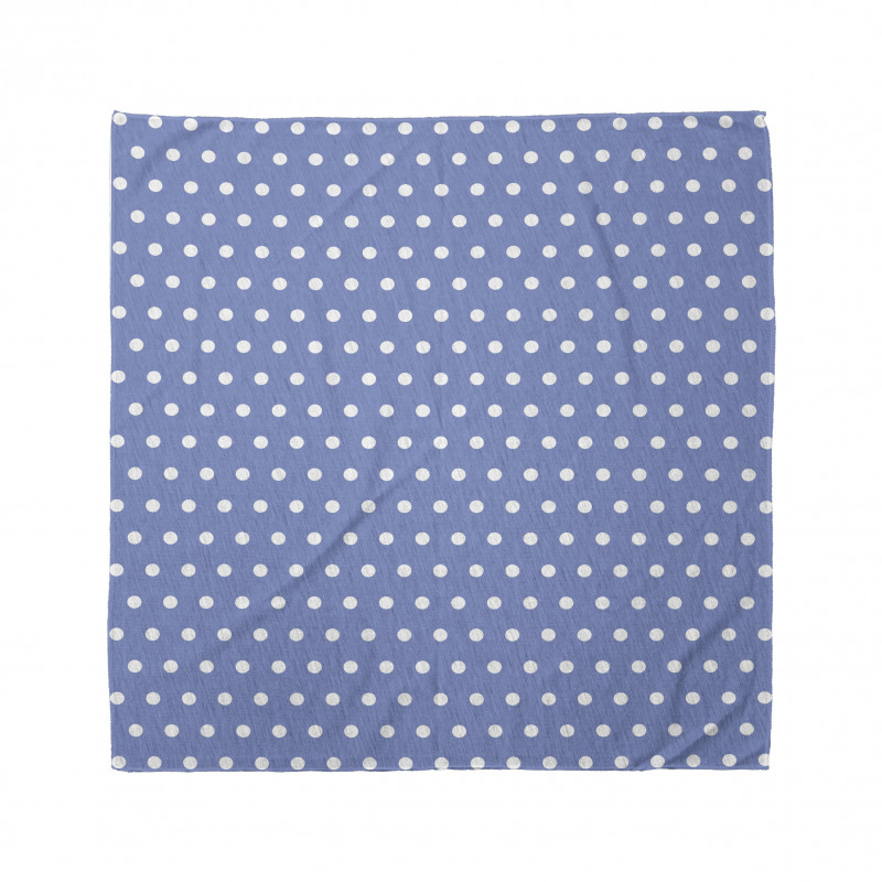 White Classic Polka Dots Bandana