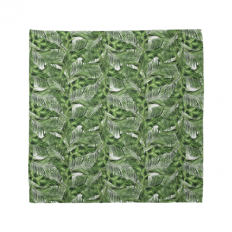 Tropic Plants Pattern Bandana