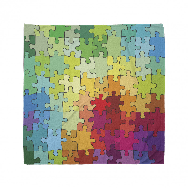 Colored Hobby Puzzle Bandana