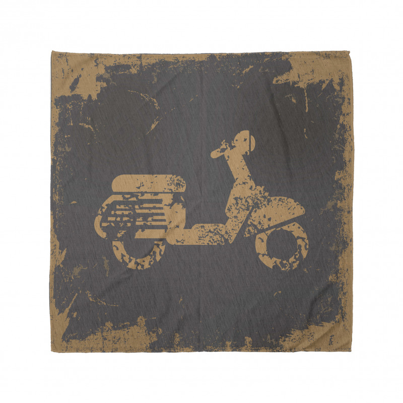 Soyut Bandana Nostaljik Motosiklet