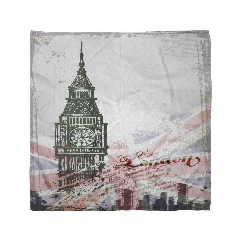 Londra Bandana Big Ben Desenli