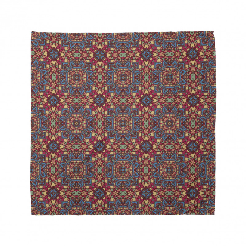 Geometrik Bandana Vitray Motifli