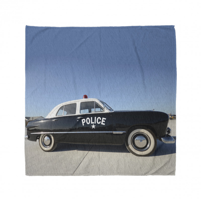 Old Police Car Digital Bandana