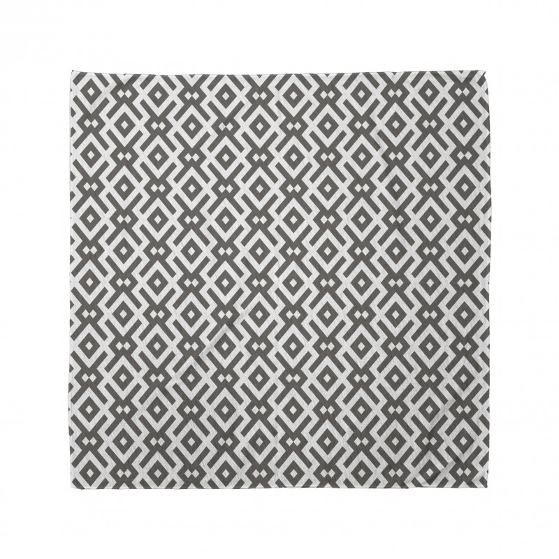 Modern Bandana Şık Geometrik Desenli