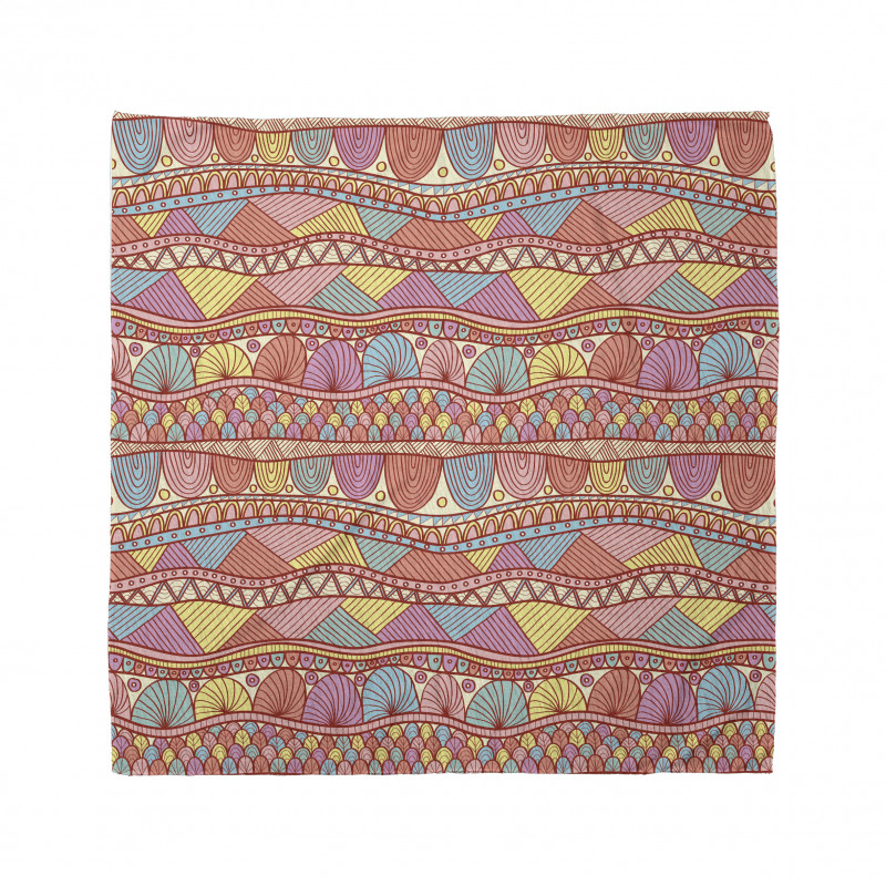 Soyut Bandana Geometrik Motifli