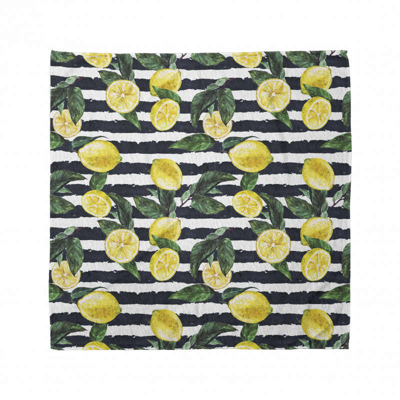 Fresh Lemons Striped Bandana