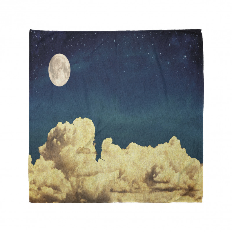 Stars Full Moon Cloud Bandana