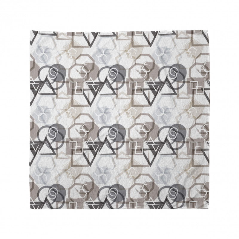 Geometrik Bandana Şık Geometrik Desenli