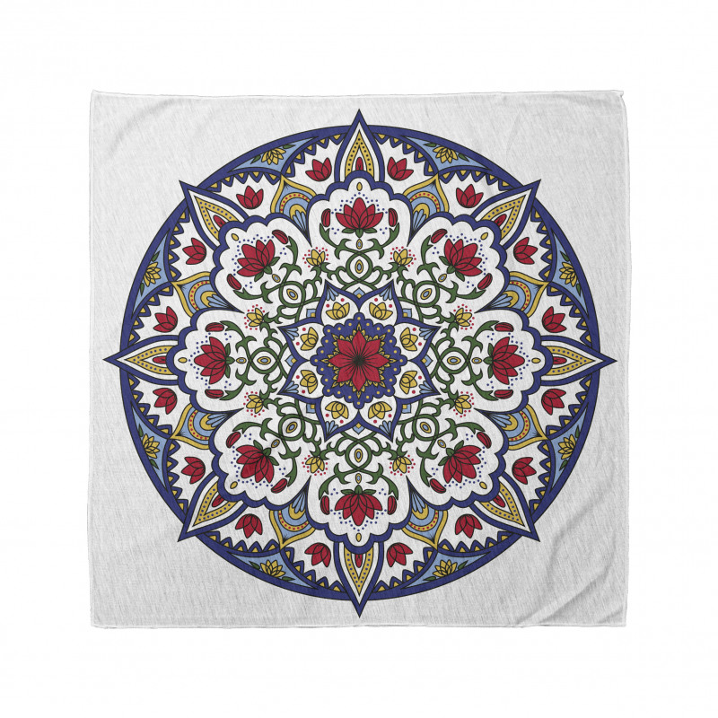 Oryantal Bandana Çini Desenli Mandala