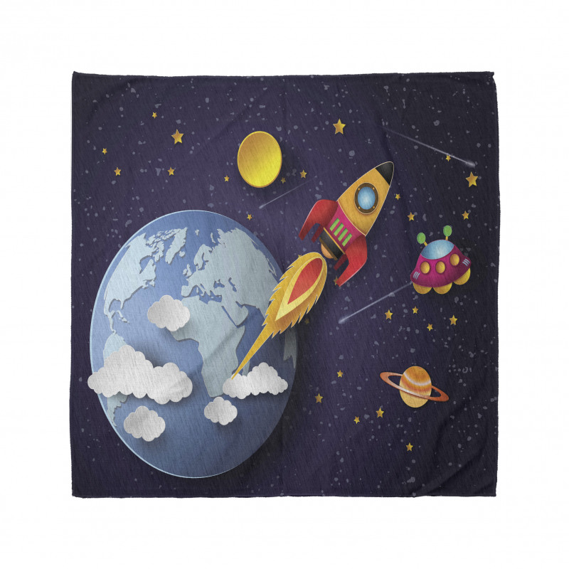 Rocket Earth Stars UFO Bandana