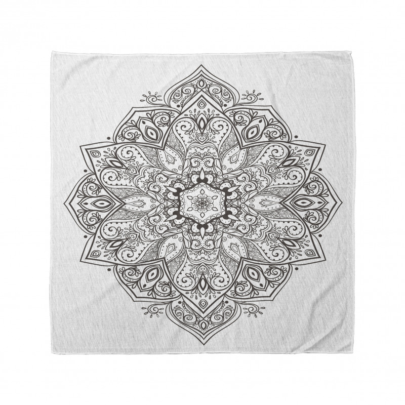 Mandala Bandana İşlemeli Çiçek Desenli