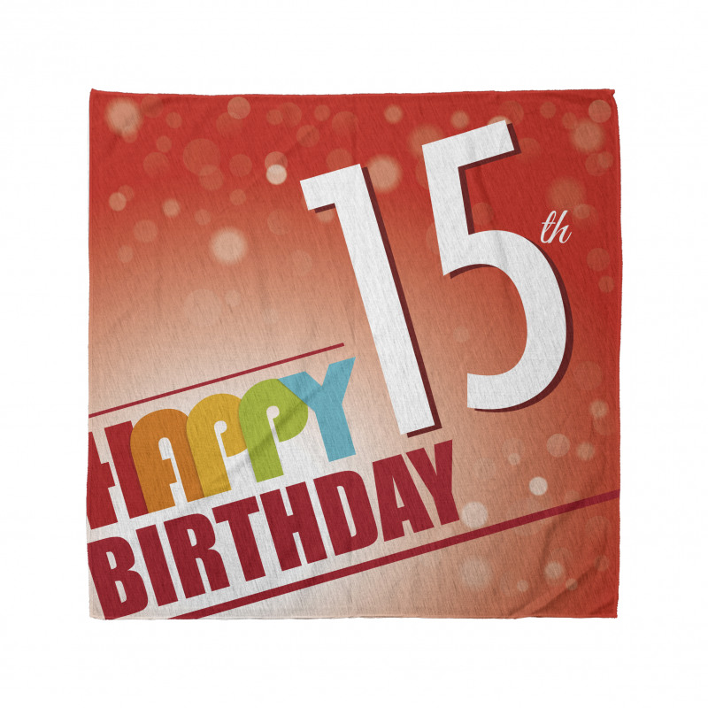 15th Birthday Concept Bandana