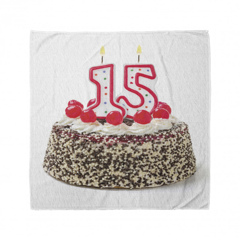 Cherry Cake Candles Bandana