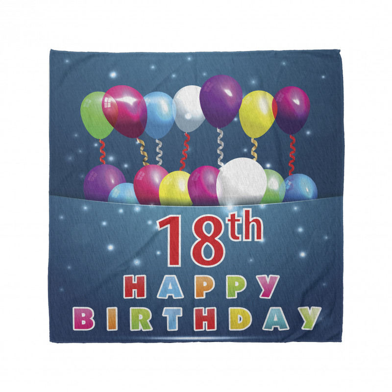 18 Birthday Balloons Bandana