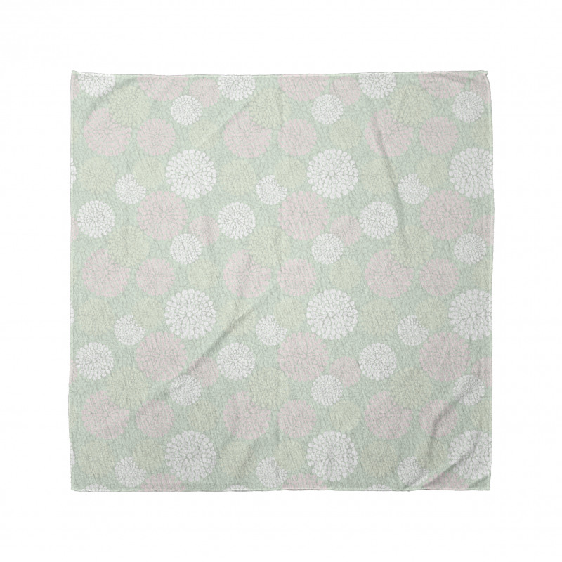 Pastel Dahlia Blossoms Bandana