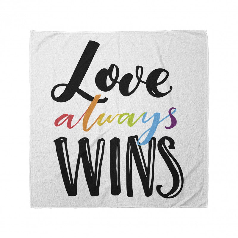 Love Always Wins Phrase Bandana