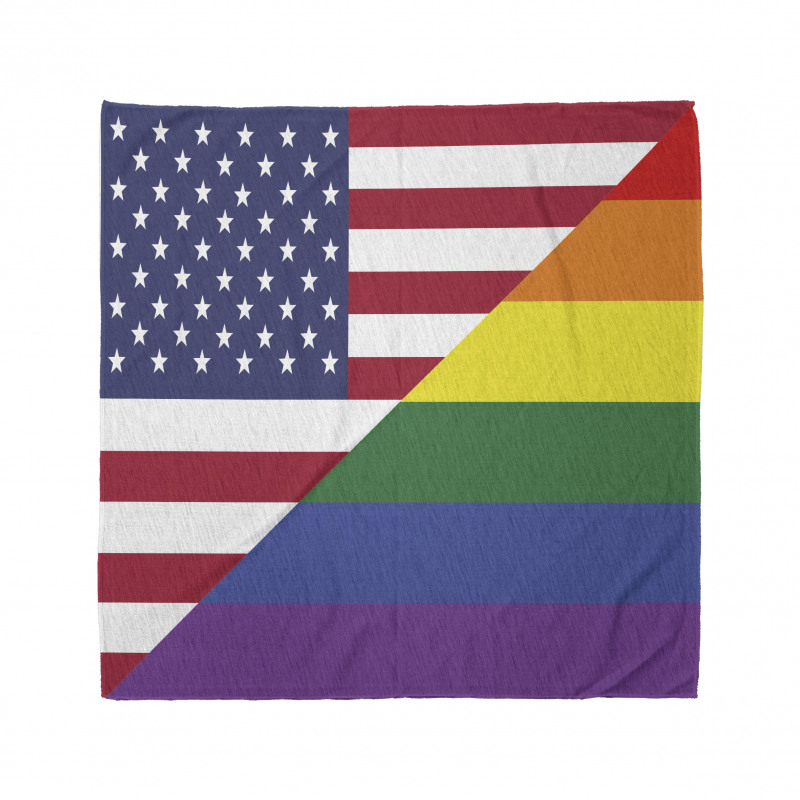 Flag USA Rainbow Colors Bandana