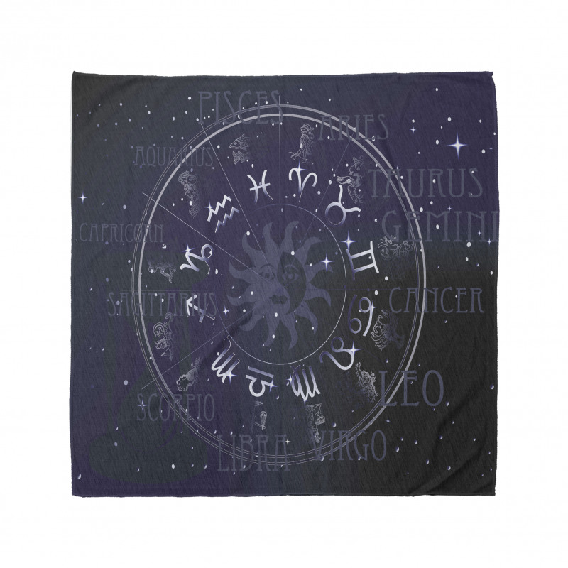 Astroloji Bandana Lacivert Burç Haritası