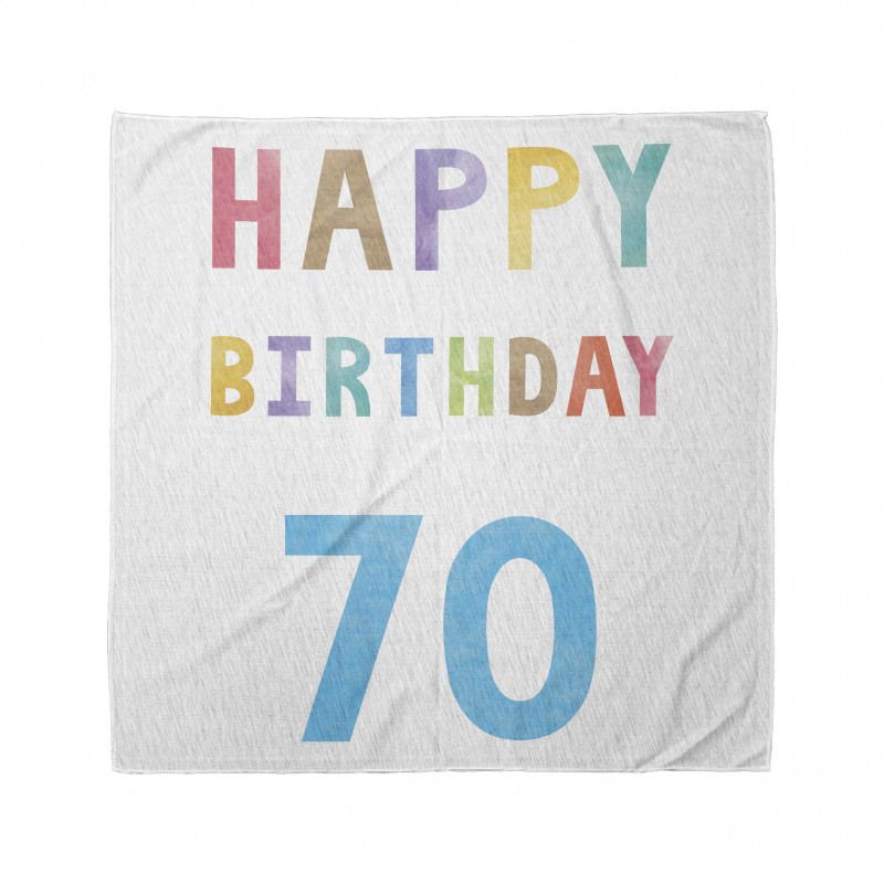 Abstract 70 Birthday Bandana
