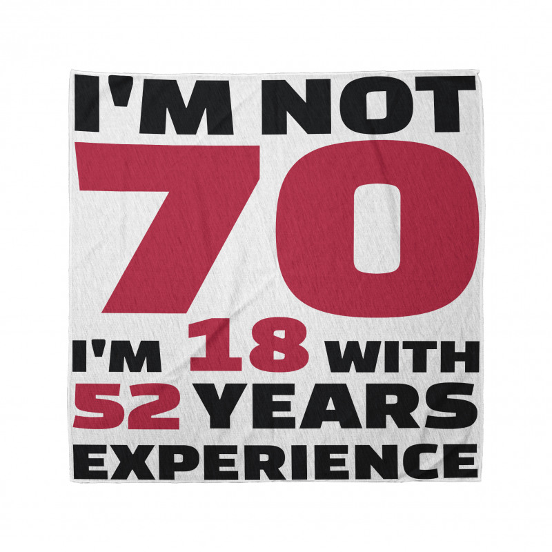 52 Years Experience Bandana