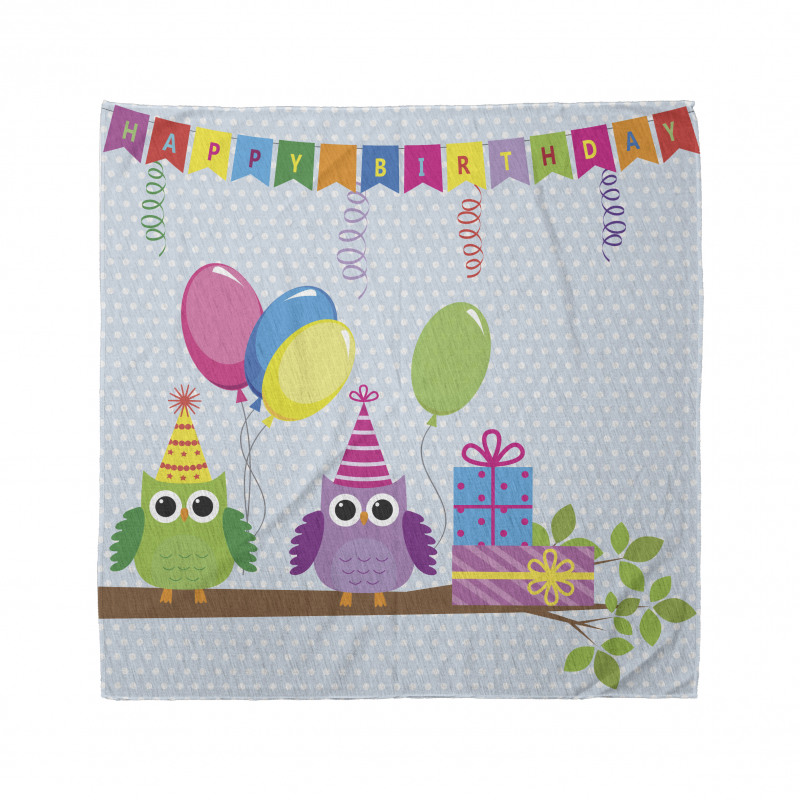 Cartoon Owl at Party Bandana