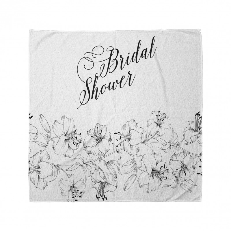 Bride Party Flowers Bandana