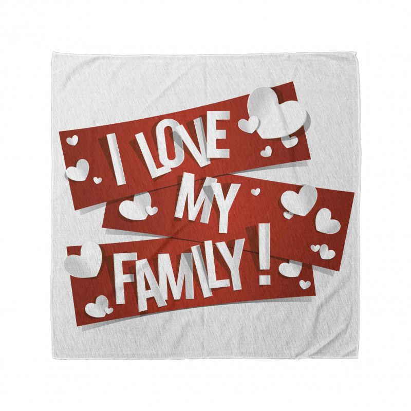 Family Love Heart Bandana