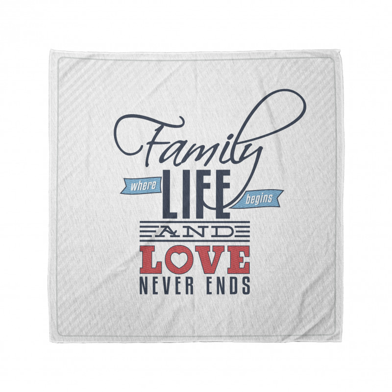 Words Family Love Typo Bandana