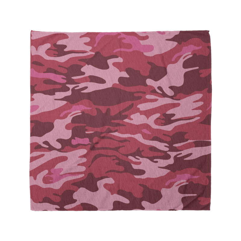 Kamuflaj Bandana Pembe Soyut Dalgalar